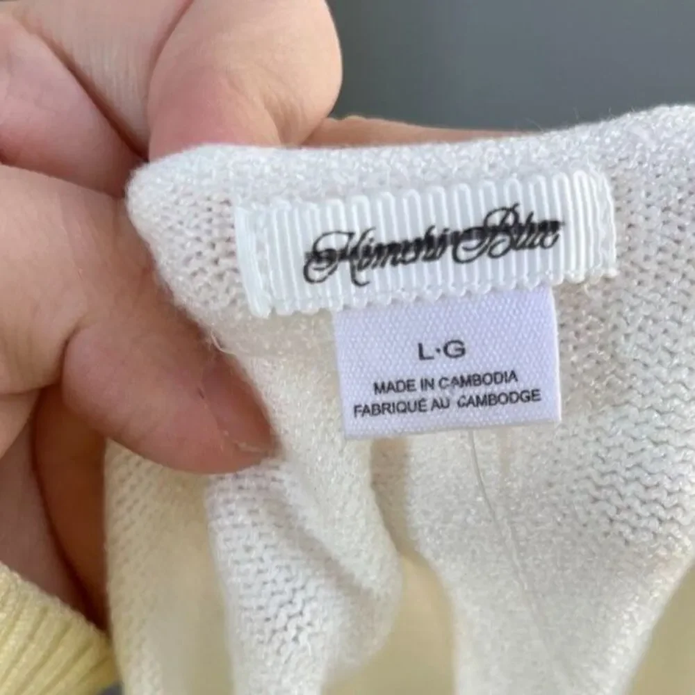 UO Kimchi Blue Gigi Sweater Cami in Ivory Size Large Nwot Coquette Cottagecore - Picture 10 of 10